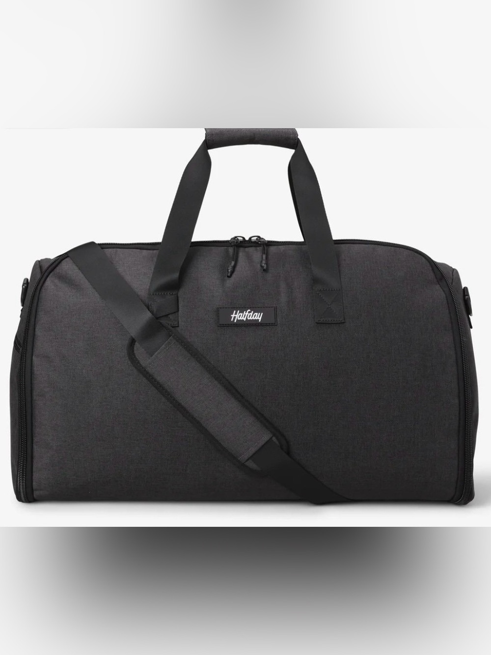 Halfday Convertible 2-in-1 Garment Duffel Bag 45L Charcoal Gray Carry On Weekend